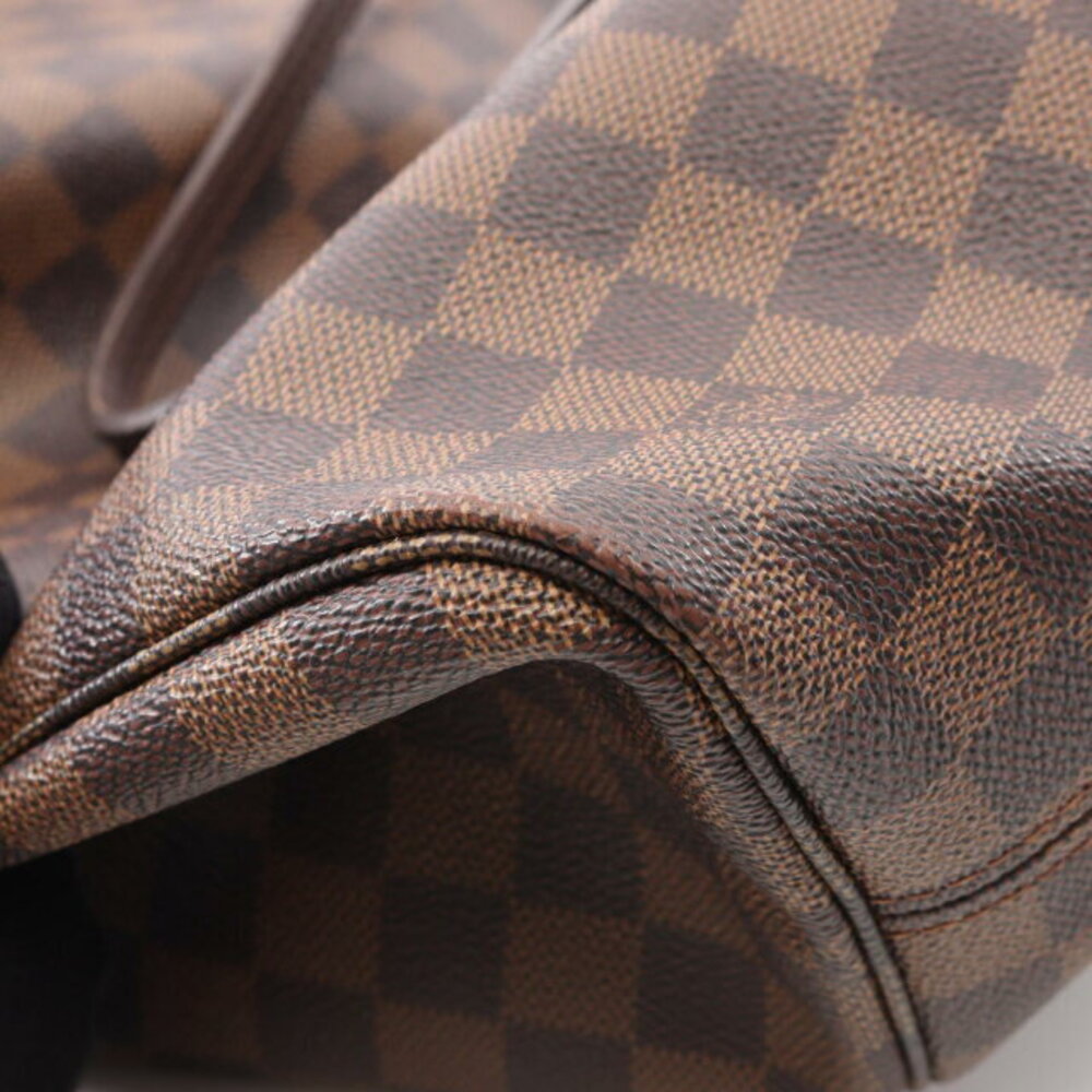 Louis Vuitton Neverfull Tote Bag Canvas Leather Damier Brown - Picture 8 of 10